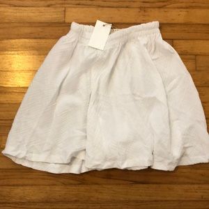 Bourne white cotton loose shorts